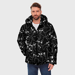 Куртка зимняя мужская KIZARU HAUNTED FAMILY ПАТТЕРН, цвет: 3D-светло-серый — фото 2