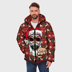 Куртка зимняя мужская Bad Santa Плохой Санта, цвет: 3D-красный — фото 2