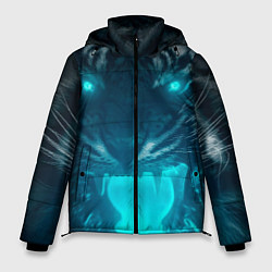 Куртка зимняя мужская Неоновый водяной тигр 2022, цвет: 3D-светло-серый