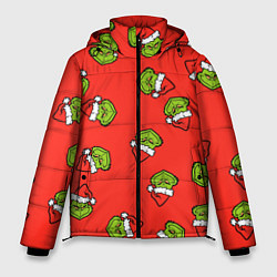 Куртка зимняя мужская Гринч Похититель Рождества, цвет: 3D-светло-серый