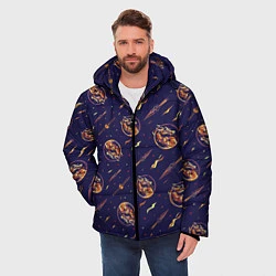 Куртка зимняя мужская Мортал Комбат Паттерн, цвет: 3D-красный — фото 2