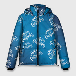 Куртка зимняя мужская Merry Christmas - Новогодний паттерн, цвет: 3D-светло-серый