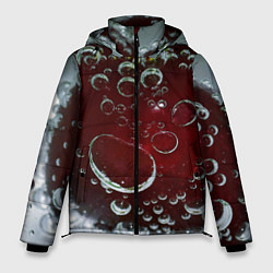 Куртка зимняя мужская Сочная вишня под водой, цвет: 3D-красный