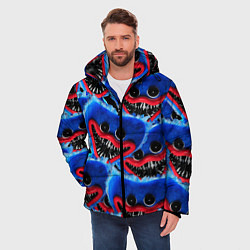 Куртка зимняя мужская УЖАСНОЕ ЛИЦО ХАГГИ ВАГГИ, цвет: 3D-черный — фото 2