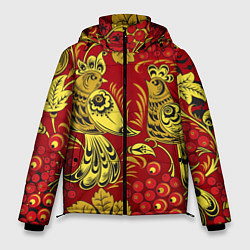 Куртка зимняя мужская Хохлома, цвет: 3D-черный