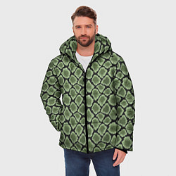 Куртка зимняя мужская Змеиная Шкура Snake, цвет: 3D-черный — фото 2