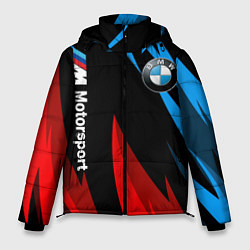Куртка зимняя мужская BMW Логотип Узор, цвет: 3D-черный