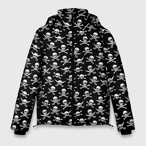 Мужская зимняя куртка Roger skull / 3D-Черный – фото 1