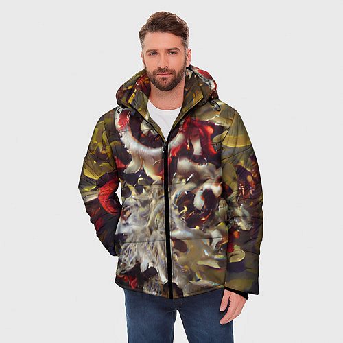 Мужская зимняя куртка Осенние заморозки / 3D-Светло-серый – фото 3