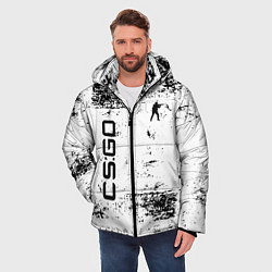Куртка зимняя мужская Кс го : cs go, цвет: 3D-светло-серый — фото 2