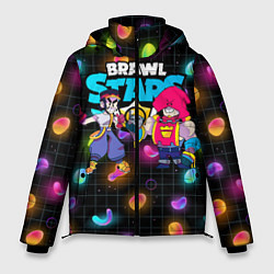 Куртка зимняя мужская ФЭНГ И ГРОМ BRAWL STARSг, цвет: 3D-черный