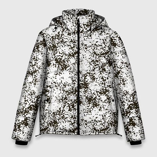 Мужская зимняя куртка Зимний Камуфляж цифра / 3D-Светло-серый – фото 1
