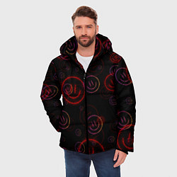 Куртка зимняя мужская Колючий смайл Smile, цвет: 3D-черный — фото 2