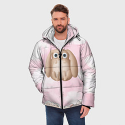 Куртка зимняя мужская Большой забавный заяц, цвет: 3D-светло-серый — фото 2