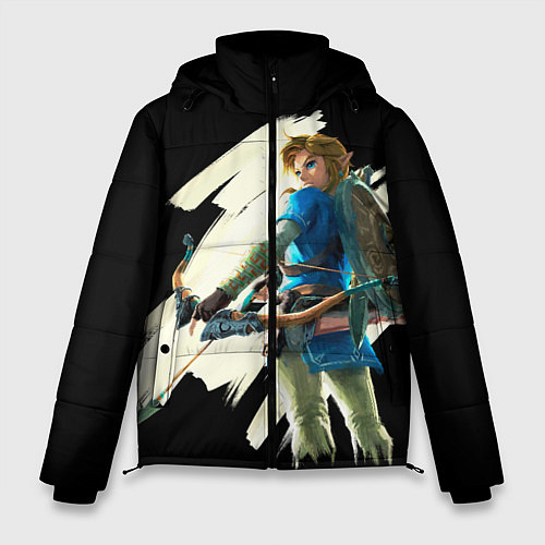 Мужская зимняя куртка Линк с луком / 3D-Светло-серый – фото 1