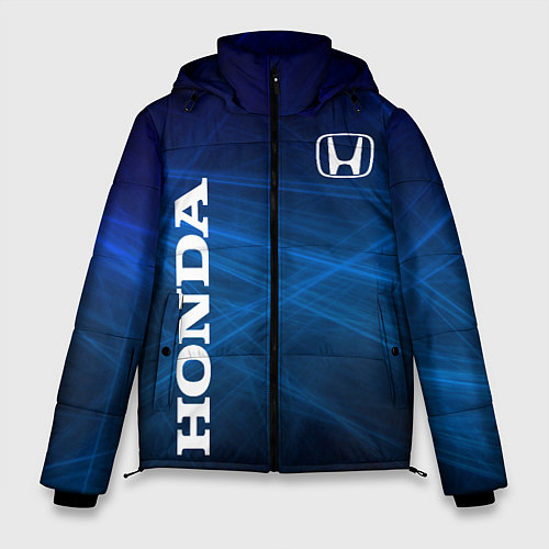 Мужская зимняя куртка Honda - Blue / 3D-Красный – фото 1