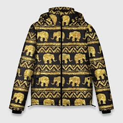 Мужская зимняя куртка Золотые слоны