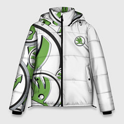 Мужская зимняя куртка Skoda Half Pattern Logo