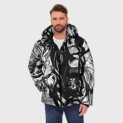 Куртка зимняя мужская Terrifying chaos, цвет: 3D-черный — фото 2