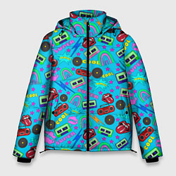 Куртка зимняя мужская Pop art Граффити, цвет: 3D-черный