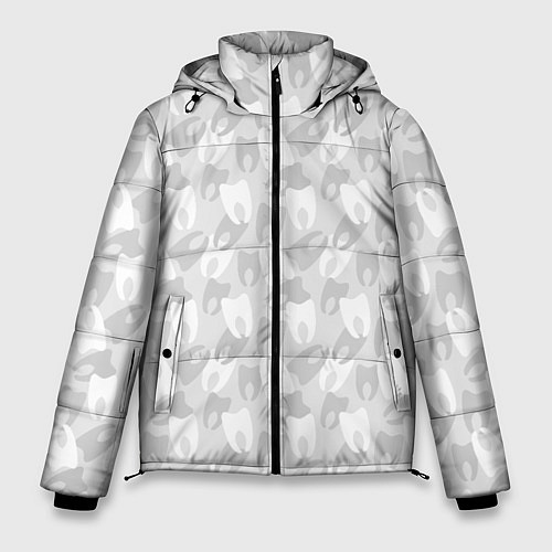 Мужская зимняя куртка Зубной Врач Дантист / 3D-Светло-серый – фото 1