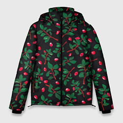 Куртка зимняя мужская Лепетски и листья, цвет: 3D-светло-серый