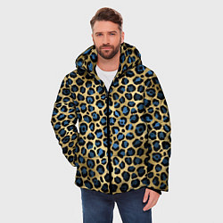 Куртка зимняя мужская Стиль леопарда шкура леопарда, цвет: 3D-красный — фото 2