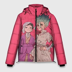 Куртка зимняя мужская Ген и Сэнку, цвет: 3D-красный