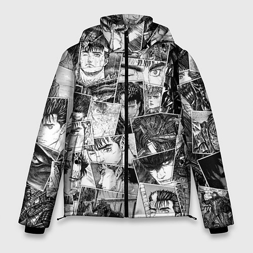 Мужская зимняя куртка Berserk pattern / 3D-Черный – фото 1