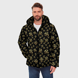 Куртка зимняя мужская Знак - ОМ, цвет: 3D-черный — фото 2