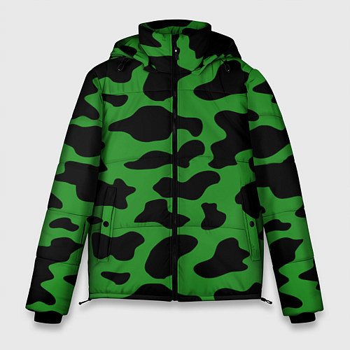 Мужская зимняя куртка Армейский камуфляж / 3D-Черный – фото 1