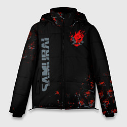 Мужская зимняя куртка Cyberpunk 2077 samurai Паттерн