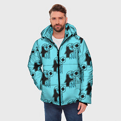 Куртка зимняя мужская МИКРОСХЕМА ГОЛОВЫ, цвет: 3D-черный — фото 2