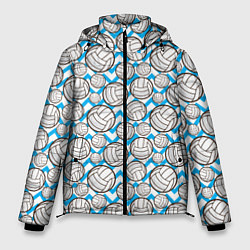 Куртка зимняя мужская Мячи Волейбольные, цвет: 3D-черный