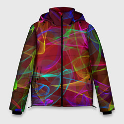 Куртка зимняя мужская Color neon pattern Vanguard, цвет: 3D-красный