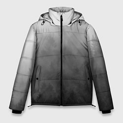 Куртка зимняя мужская Темный лес - туман, цвет: 3D-черный
