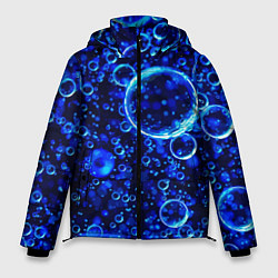Куртка зимняя мужская Пузыри воздуха в воде Pattern, цвет: 3D-красный