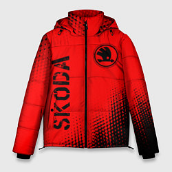 Куртка зимняя мужская SKODA Skoda Абстракция, цвет: 3D-черный