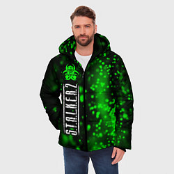 Куртка зимняя мужская С Т А Л К Е Р 2 Абстракция, цвет: 3D-черный — фото 2