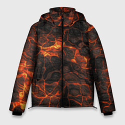 Куртка зимняя мужская Лавовый камень, цвет: 3D-черный