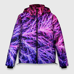 Куртка зимняя мужская Авангардный неоновый паттерн Мода Avant-garde neon, цвет: 3D-черный
