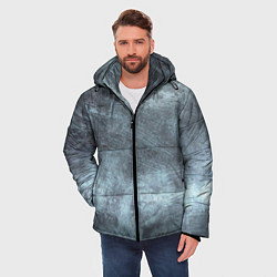 Куртка зимняя мужская Текстура Steel, цвет: 3D-светло-серый — фото 2