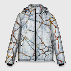 Куртка зимняя мужская Авангардный текстурный паттерн, цвет: 3D-красный