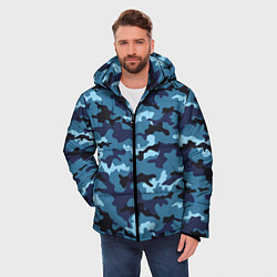 Куртка зимняя мужская Камуфляж Тёмно-Синий Camouflage Dark-Blue, цвет: 3D-красный — фото 2
