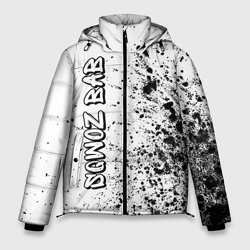 Мужская зимняя куртка Рэпер Sqwoz Bab в стиле граффити / 3D-Черный – фото 1