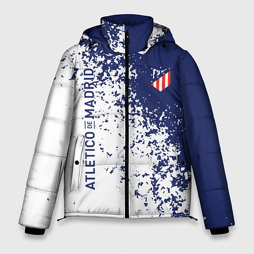 Мужская зимняя куртка Atletico madrid football sport / 3D-Красный – фото 1