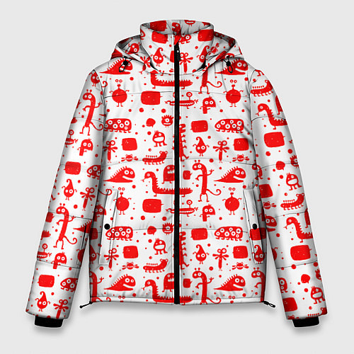 Мужская зимняя куртка RED MONSTERS / 3D-Светло-серый – фото 1