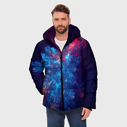 Куртка зимняя мужская Космический Коралловый Риф, цвет: 3D-красный — фото 2