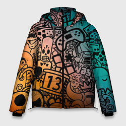 Куртка зимняя мужская Life is gaming, цвет: 3D-черный