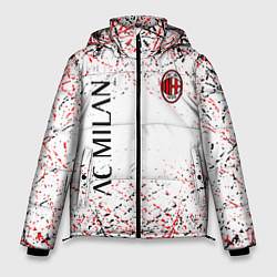 Куртка зимняя мужская Ac milan logo, цвет: 3D-светло-серый